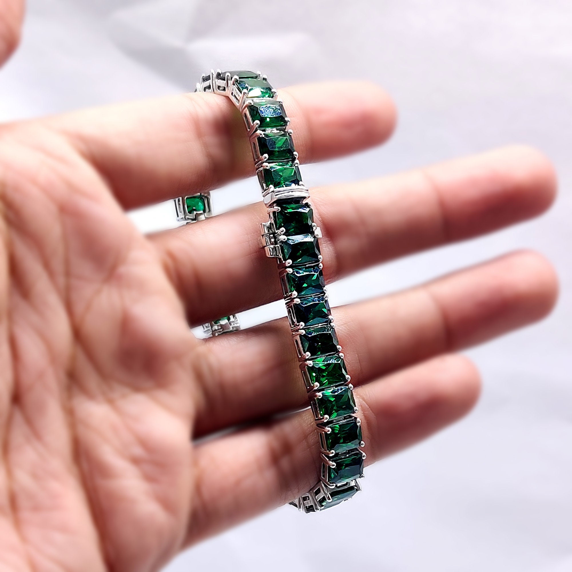 ステンレス クロスブレスレット フローラルブレスレット ごつめ