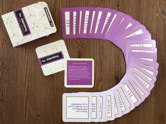 be. GRATEFUL Self-Care Card Deck