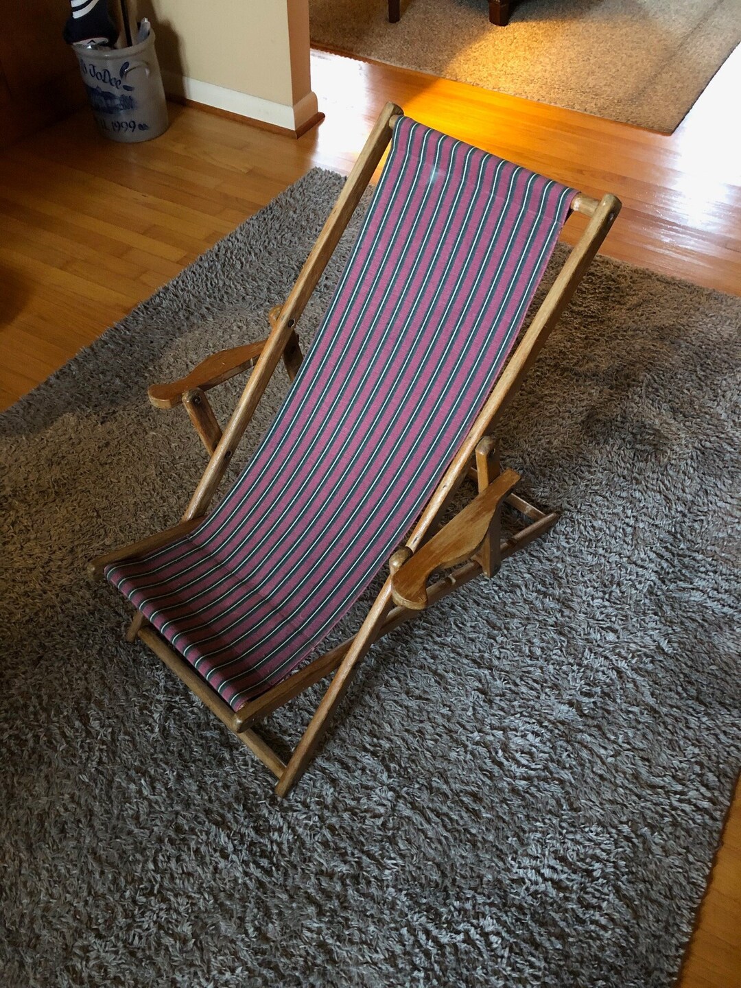 Vintage Childrens Beach Chair Etsy