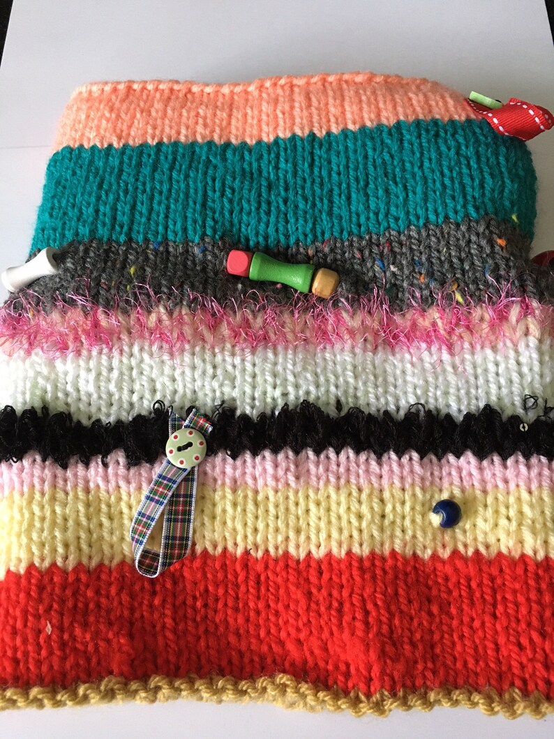 Hand Knitted Twiddle Muff Sensory Aid for Dementia Sufferers Etsy