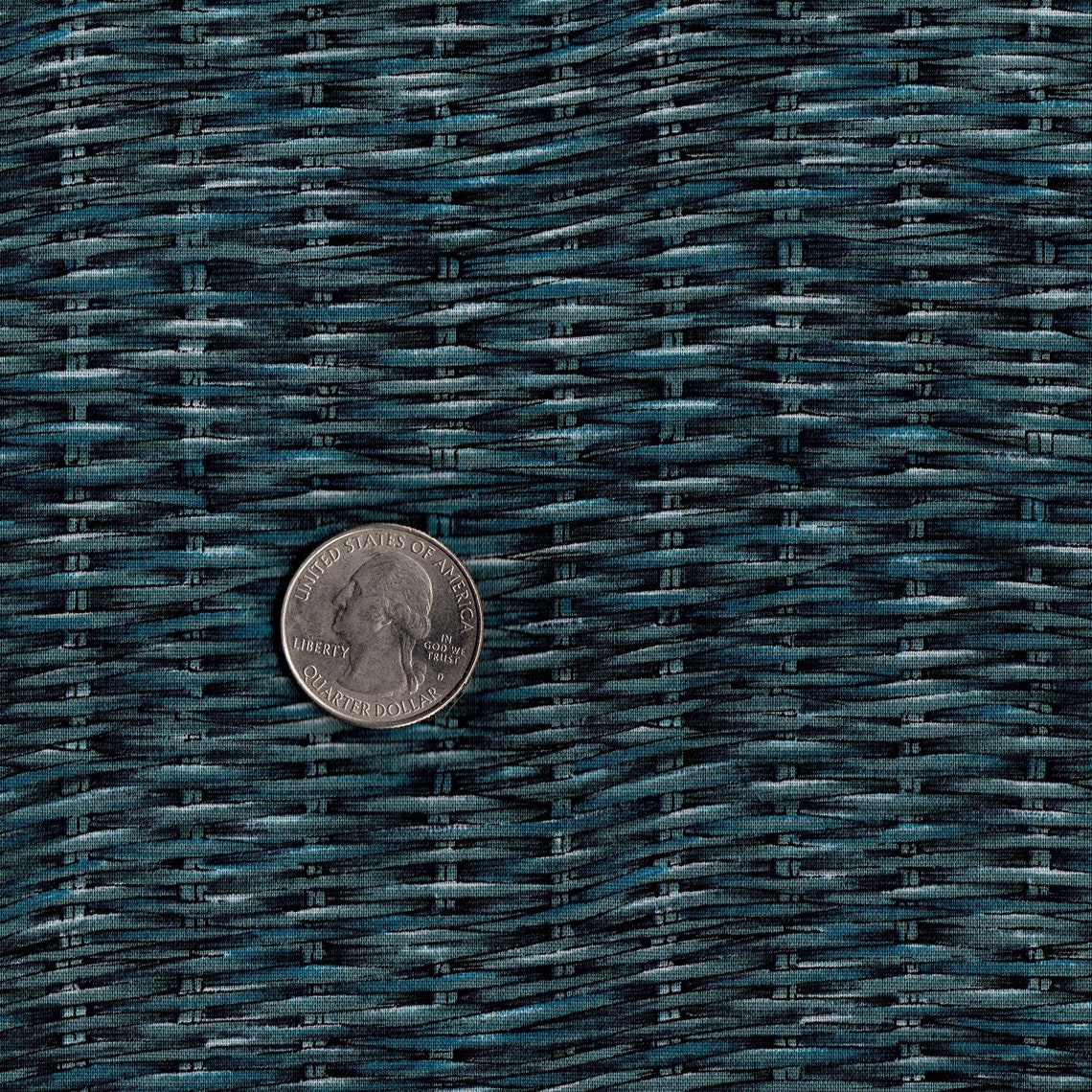 Blue Basket Weave Hi Fashion Fabrics Cotton Out of Print Etsy