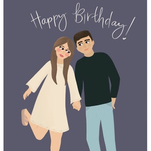 Custom Couples Cards! Custom anniversary cards, custom greeting cards, custom birthday card, custom birthday gift, birthday card,