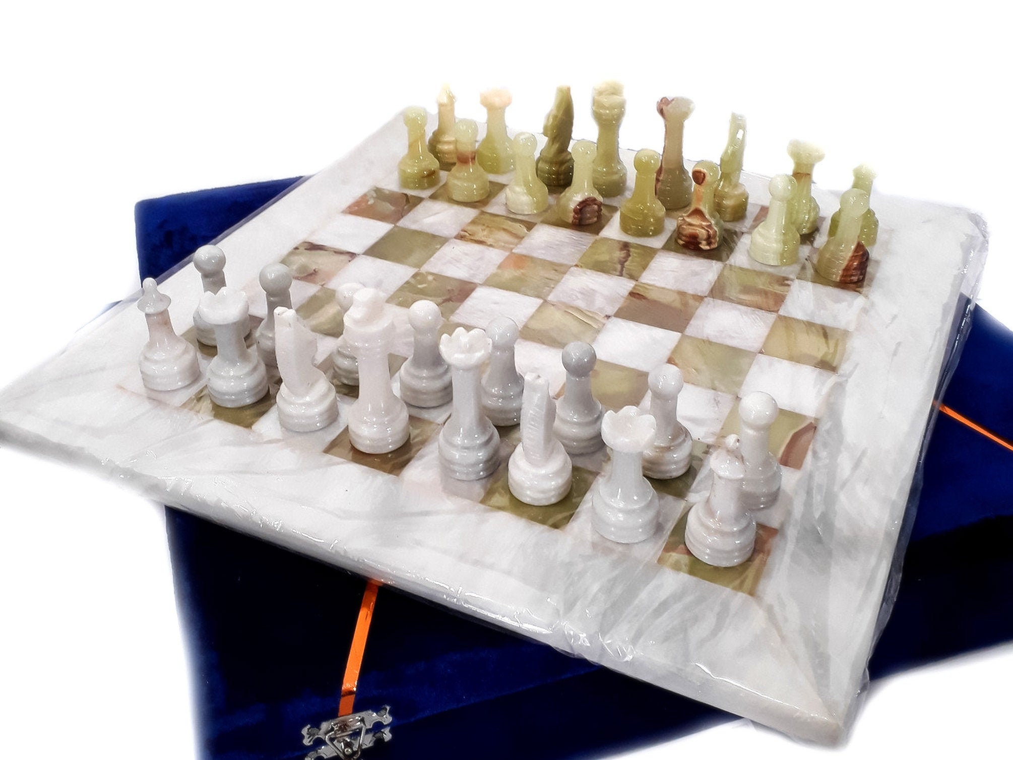 Handmade Chess Set, Onyx Chess Set