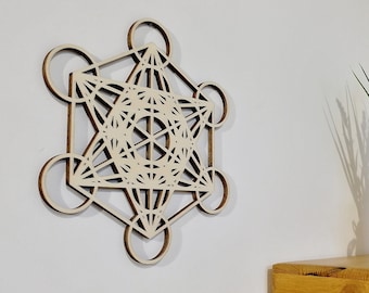 METATRON - SACRED GEOMETRY for Wall Art, Wood, Laser cut art- Customize Size and Color