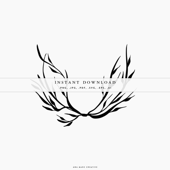 Download Halloween Half Wreath Autumnal Wreath Svg Halloween Branch Etsy