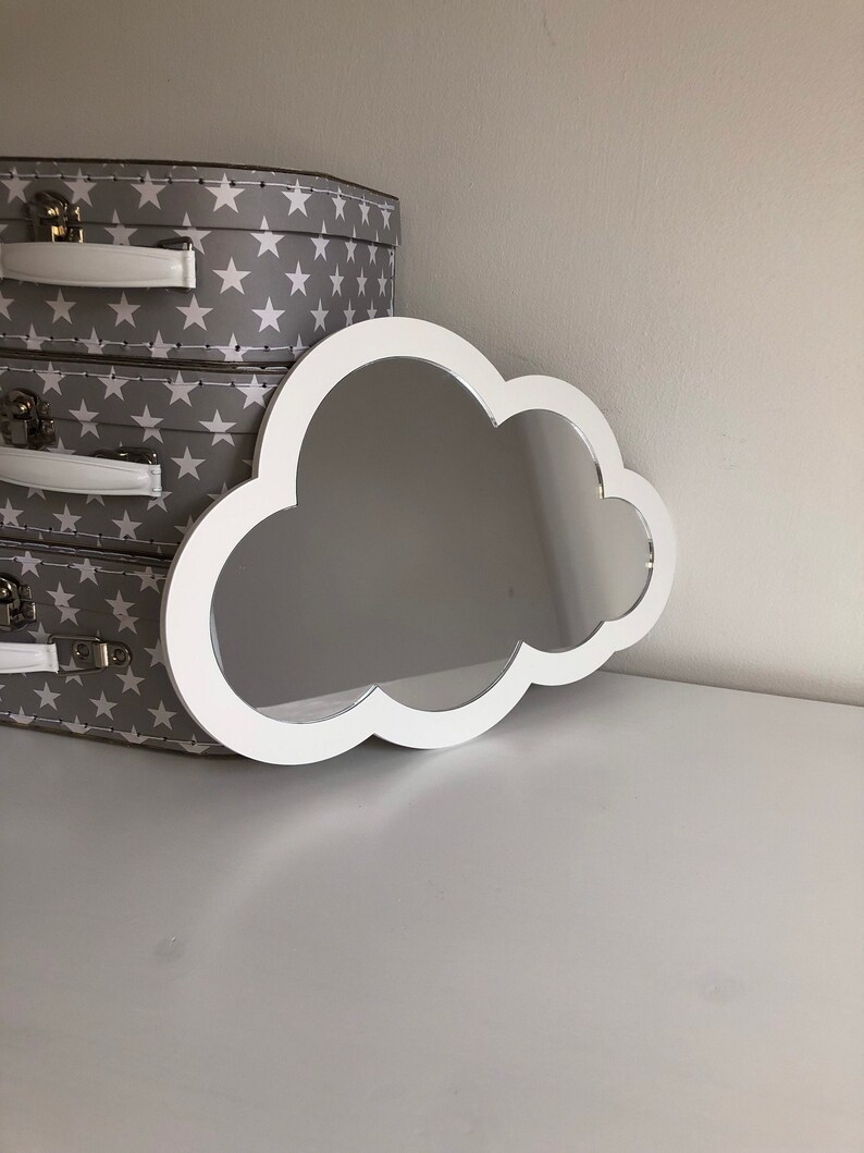 Cloud Acrylic Wall Mirror Nursery Decor Kids Mirror Etsy