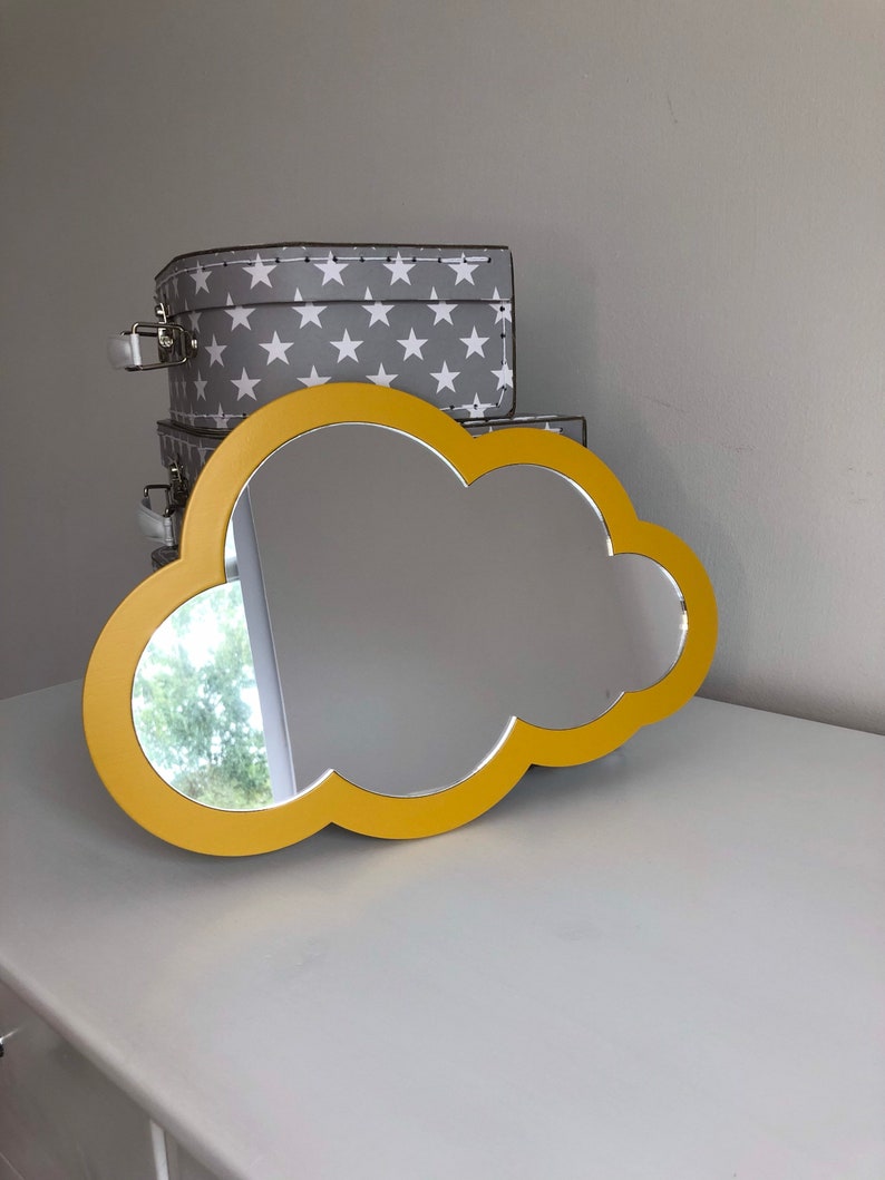 Cloud Acrylic Wall Mirror Nursery Decor Kids Mirror Etsy