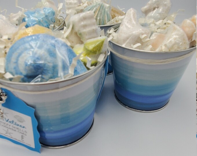 Bath Bomb. Sea Shell BATH Bombs. Beach Theme Gift. Seashell Bath Bombs