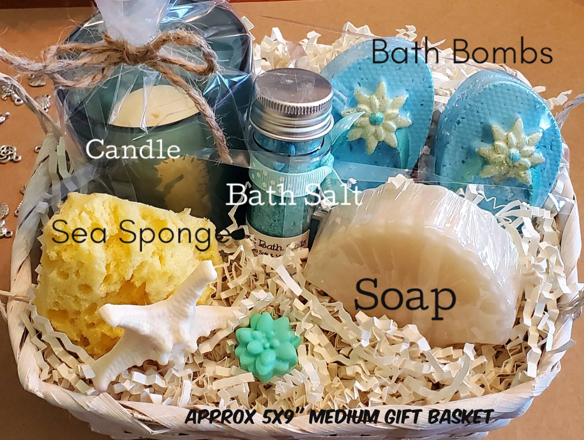 Gift Basket. Bath Bomb Gift Basket. Small Gift Basket. Medium Etsy