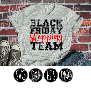 Black Friday Shopping Team - .svg .png .pdf .eps .dxf - Download istantaneo - Taglia File