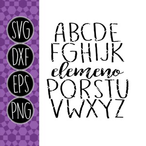 ABC elemeno - .svg .png .pdf .eps .dxf - Instant Download - Cut File