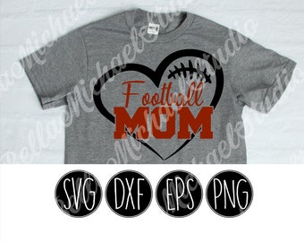 Fußball MOM Fußball Herz - .svg .png .pdf - Instant Download - Schneiden Sie Datei