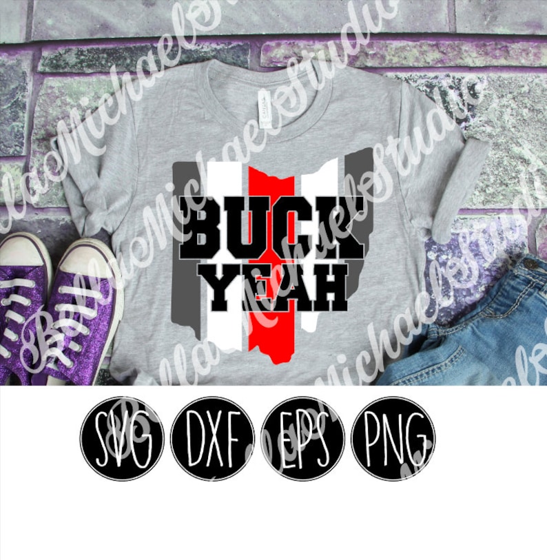 Buck Yeah Ohio Stripes State - .svg .png .pdf .eps .dxf - Direkt nedladdning - Klipp fil bild 2