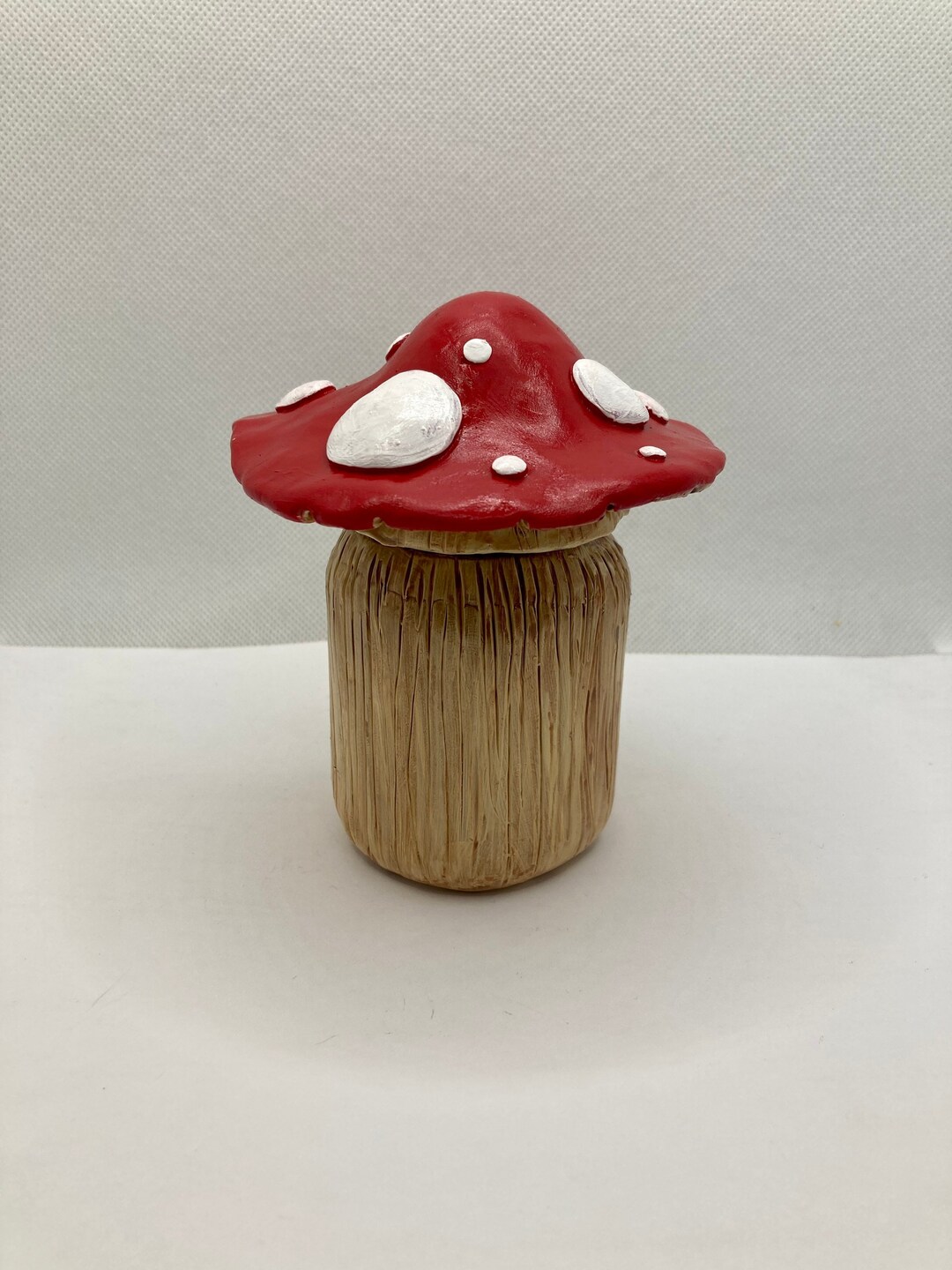 Mushroom Jar Mushroom Stash Jar Tall Mushroom Container Etsy