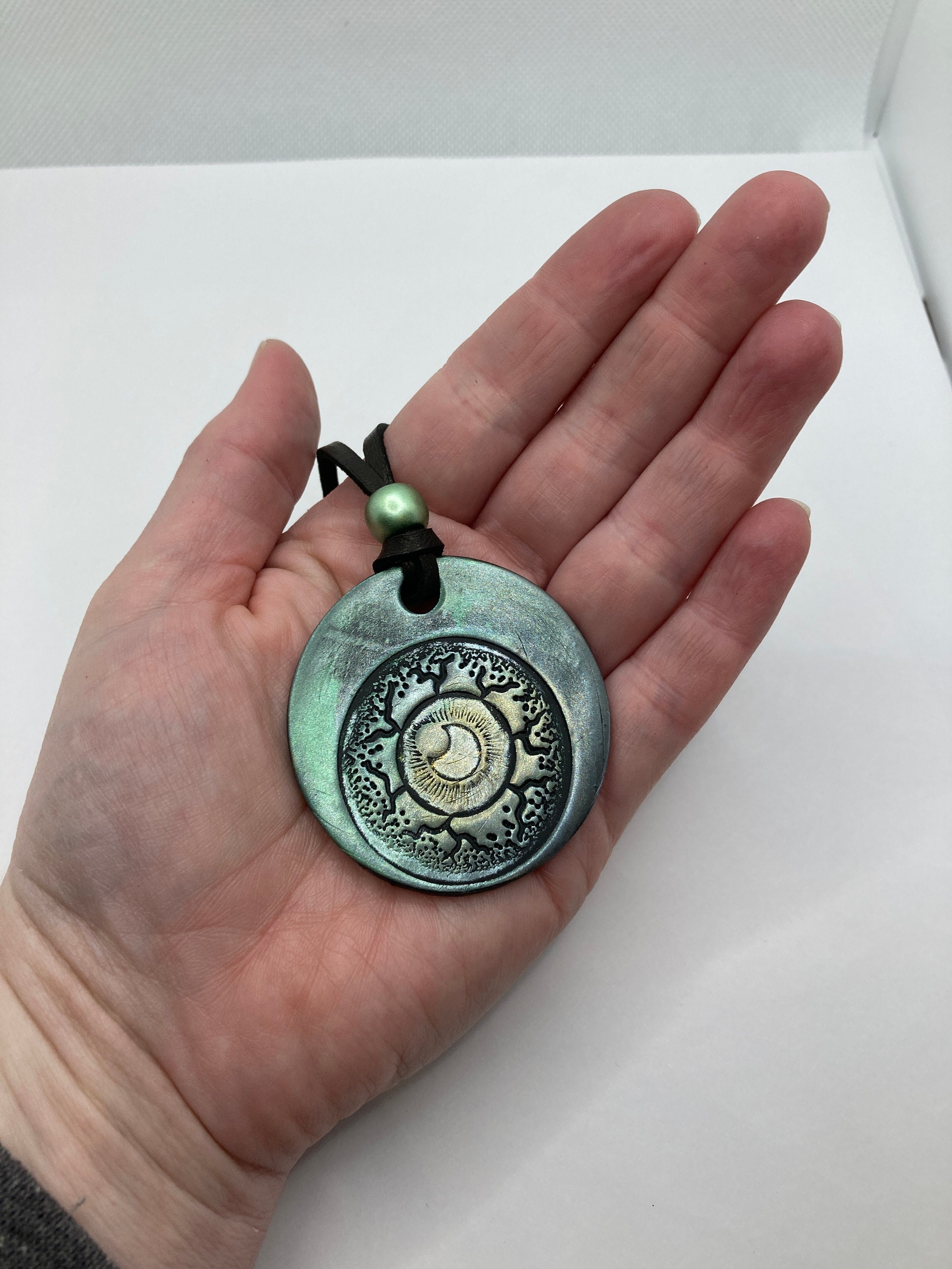 Eyeball Necklace Polymer Clay Eye Pendant Gothic Necklace Etsy UK