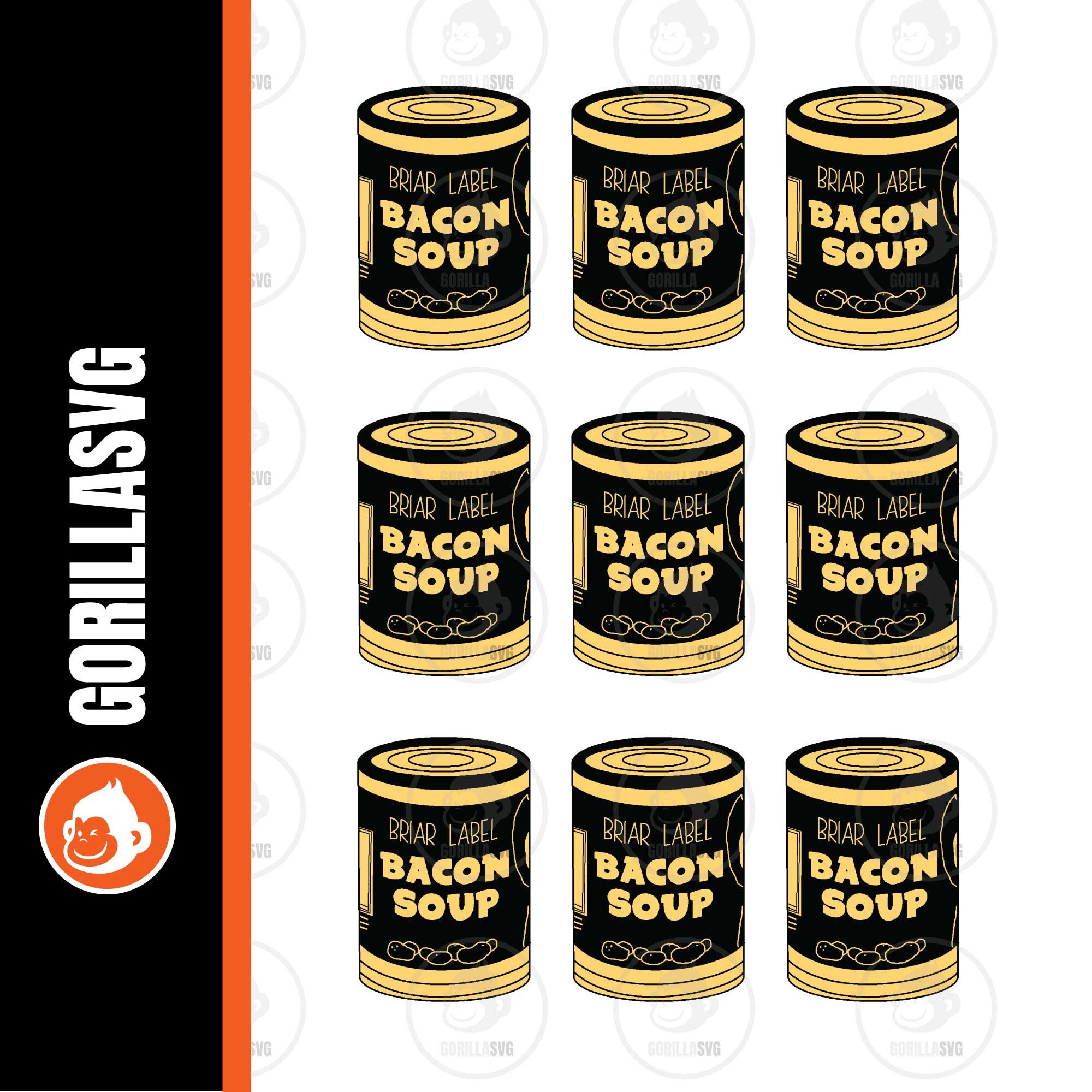 Bendy Bacon Soup SVG Pdf EPS Ai | Etsy