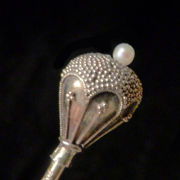 Victorian Hatpin Gold Filled with Pearl