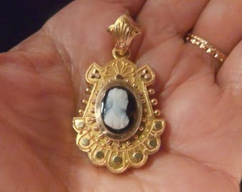 Victorian Etruscan Revival Cameo Locket