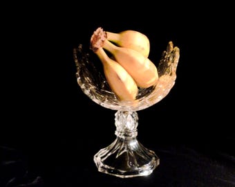 Victorian Pressed Glass Banana Holder Shoshone Victor Pattern