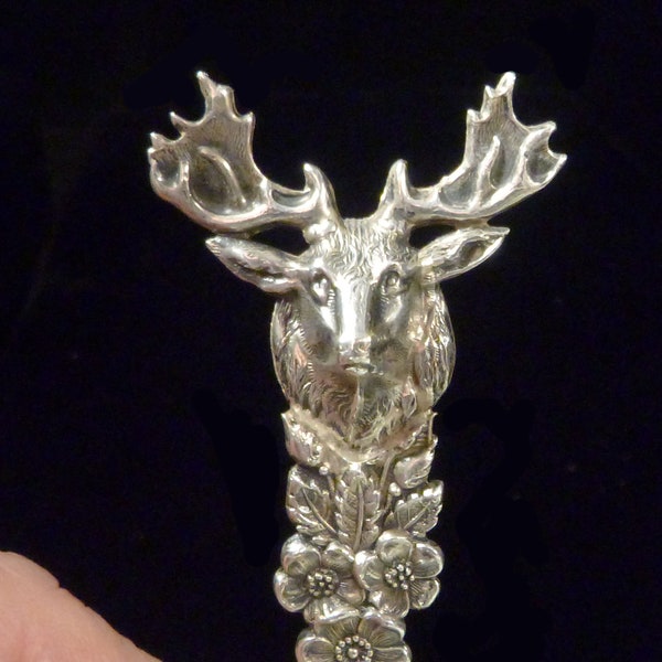 Sterling Elk Souvenir Spoon Arizona Falls