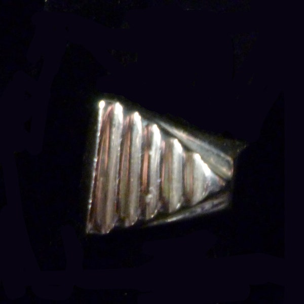 Mexico Sterling Heavy Modern Style Triangle Ring