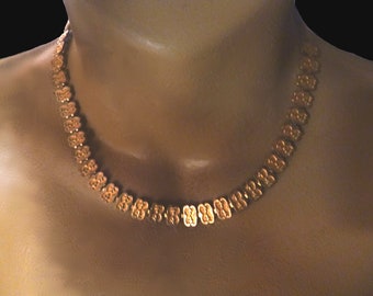 Victorian Gold Filled Book Chain Necklace and Bracelet