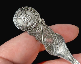 World's Fair 1893 Victorian Sterling Souvenir Spoon