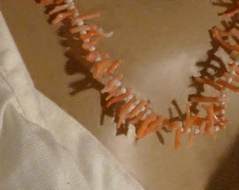 Vintage Branch Coral Necklace