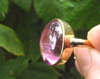 18K Gold Pink Tourmaline Ring