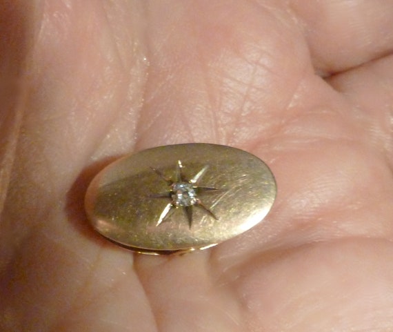 10K Victorian Diamond Clip - image 6