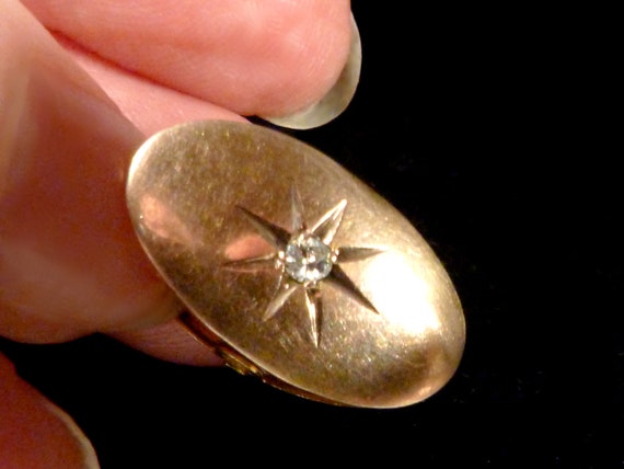 10K Victorian Diamond Clip - image 1