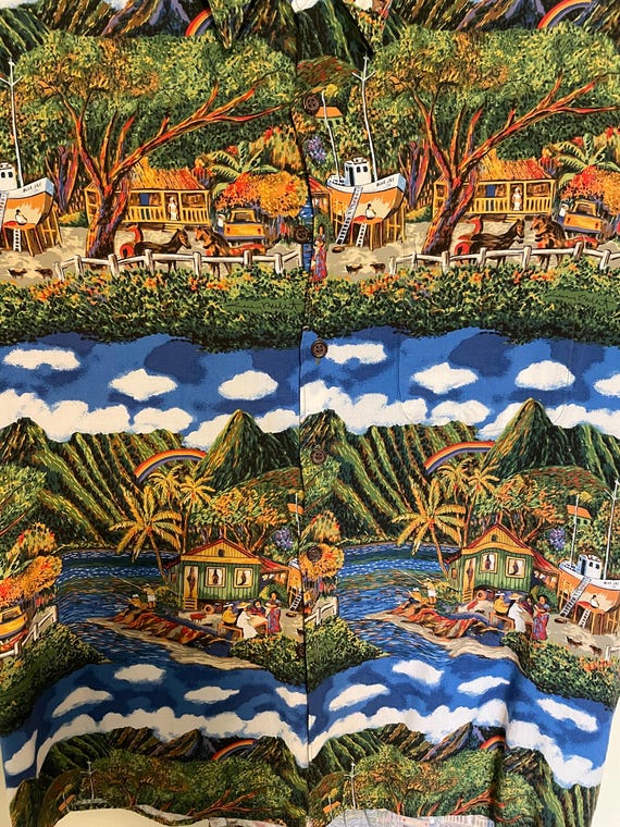 Reyn Spooner Guy Buffet Vitage Hawaiian Shirt Large