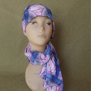 Bufanda ankara azul/bufanda azul/chaleco ankara azul/chaleco azul y blanco/bufanda azul y rosa/bufanda azul rosa y blanca