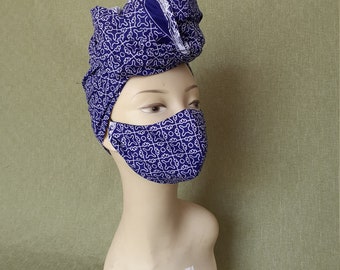 Matching nose mask and scarf/Matching nose mask and head wrap/Red matching nose mask and scarf/red ankara matching nose mask and scarf