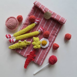 Crochet candies (dinette, decoration, key ring, etc.)