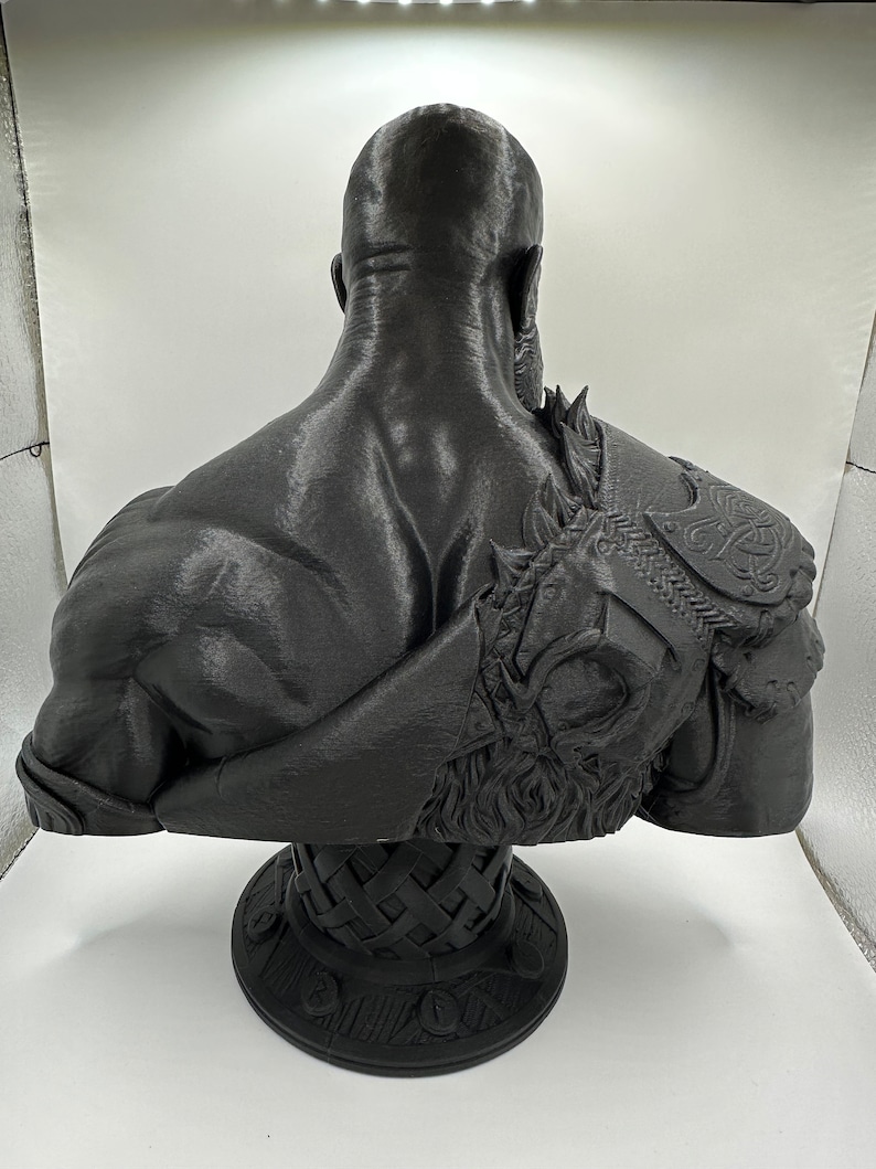 3D Printed Statue Kratos God of War Ragnarök Etsy