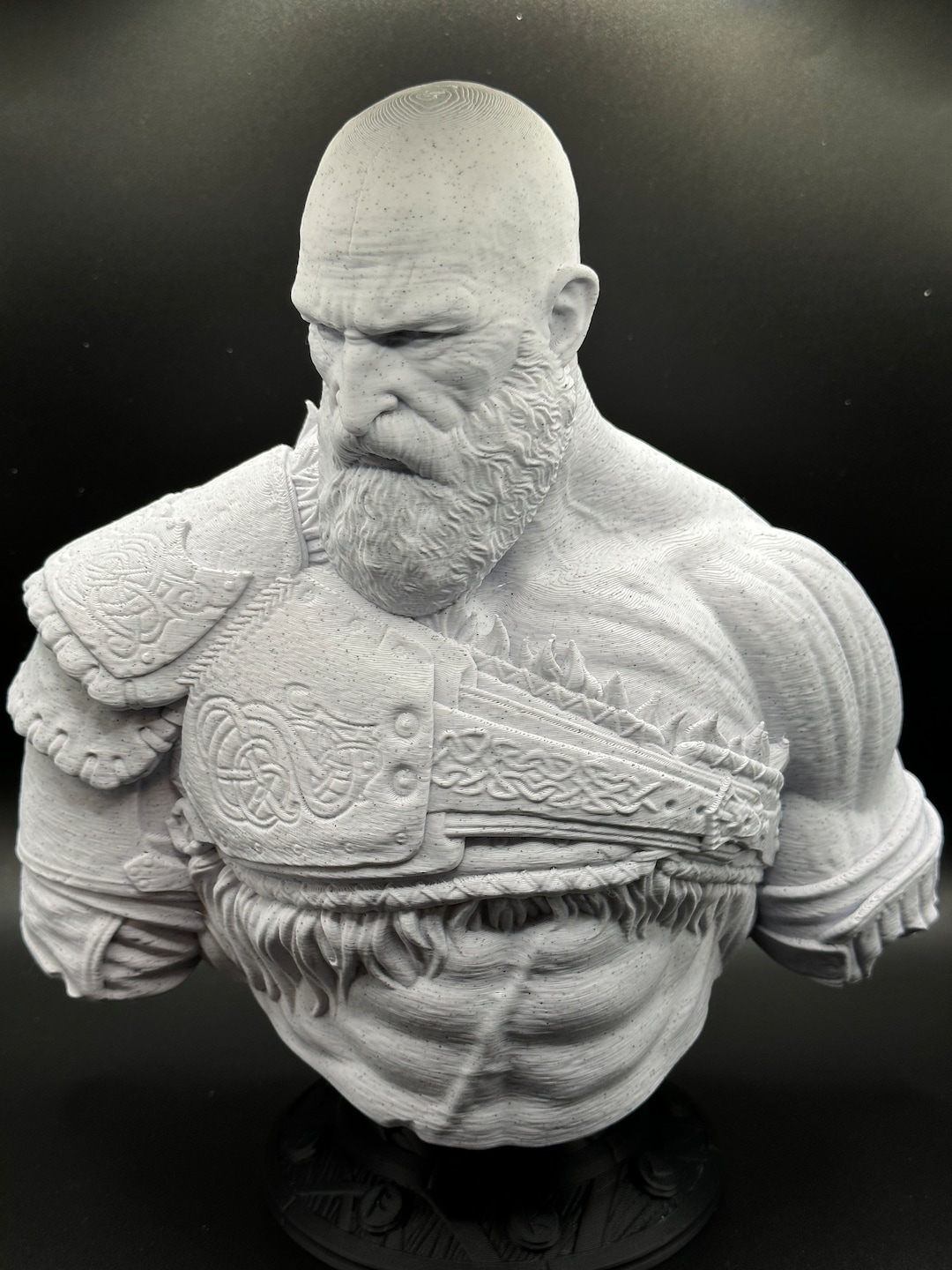 3D Printed Statue Kratos God of War Ragnarök Etsy