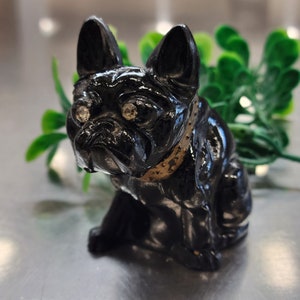 Blingy French Bulldog PU Leather Statue