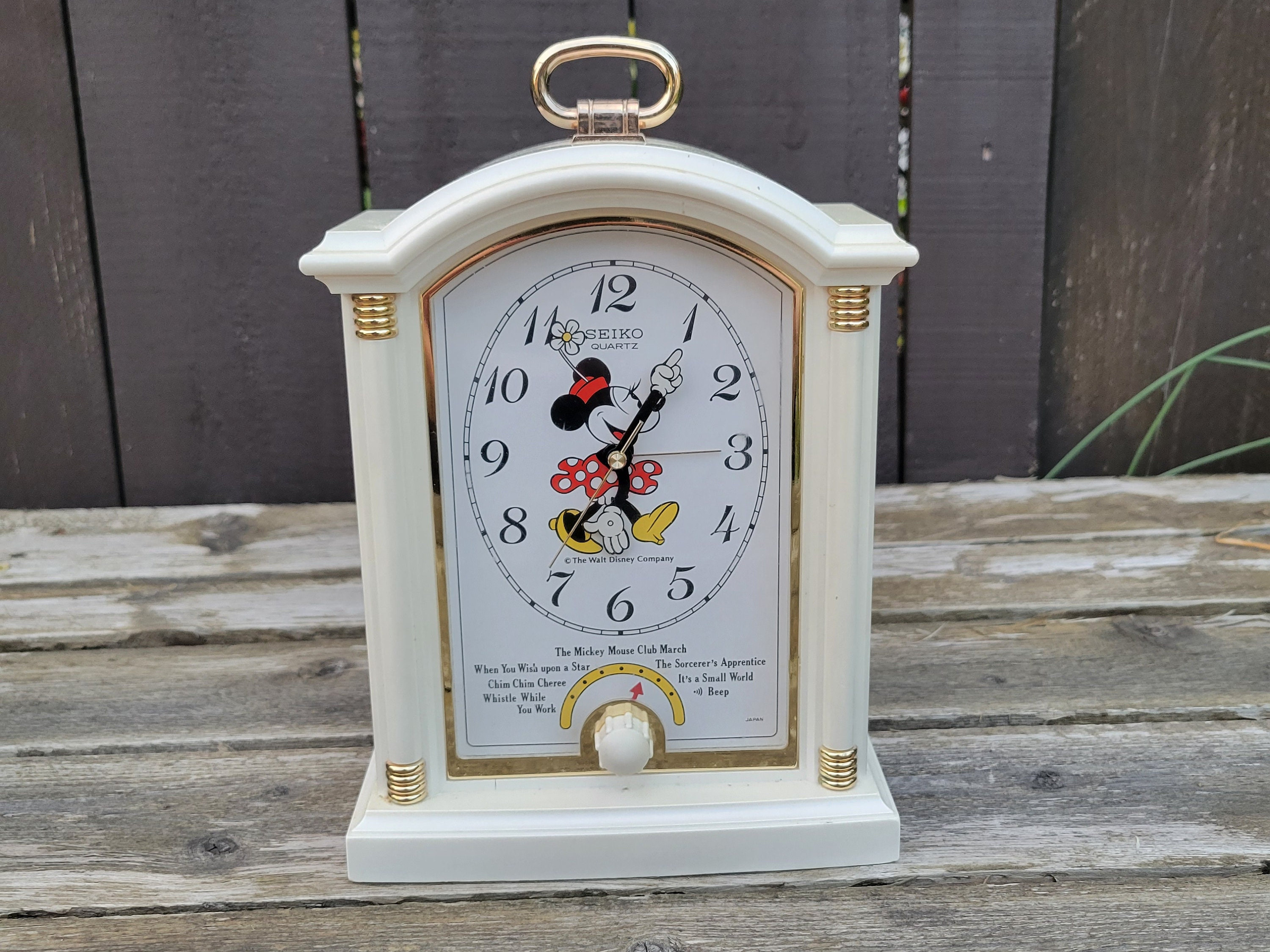 Vintage Seiko Walt Disney Co Minnie Mouse Musical Clock 6 - Etsy