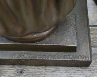 Vintage Frankart Art Deco Spelter Bookends: Female Busts, 1927 - Etsy