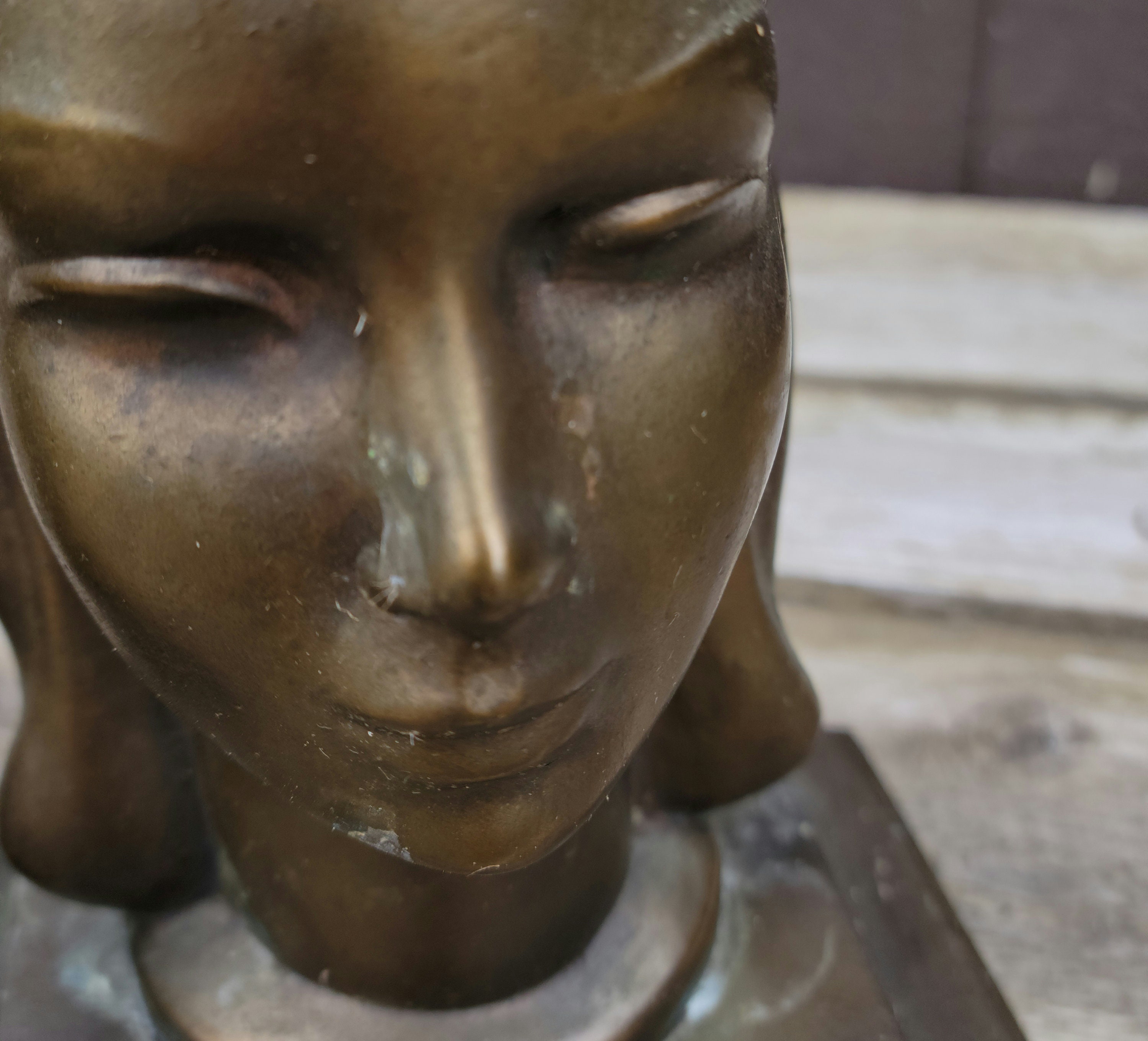 Vintage Frankart Art Deco Spelter Bookends: Female Busts, 1927 - Etsy