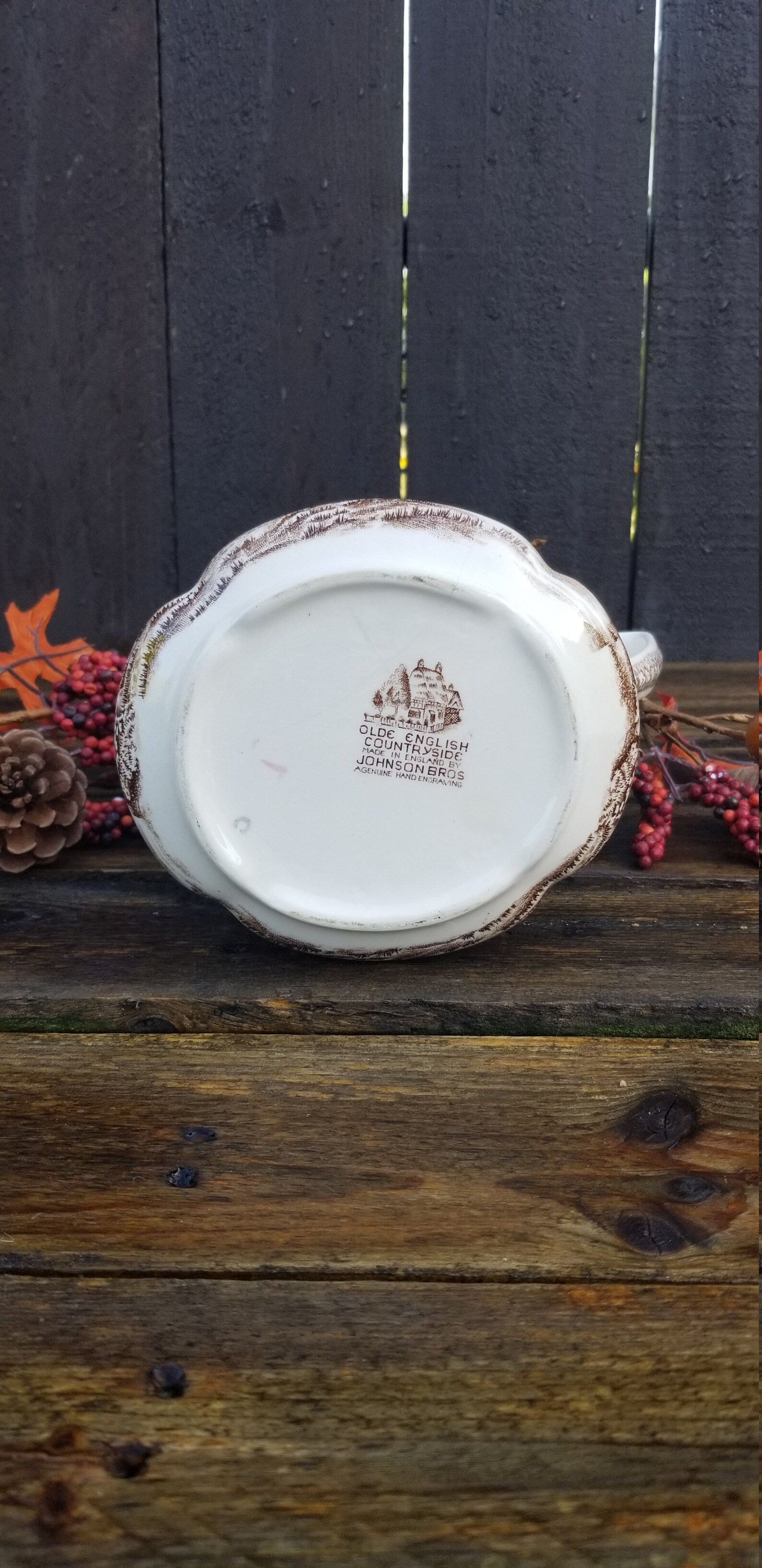 Vintage Johnson Bros Old English Countryside china pitcher Etsy