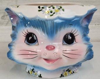 Lefton Miss Priss Kitty Cat Cookie Jar #1502 NO Lid!/ Super