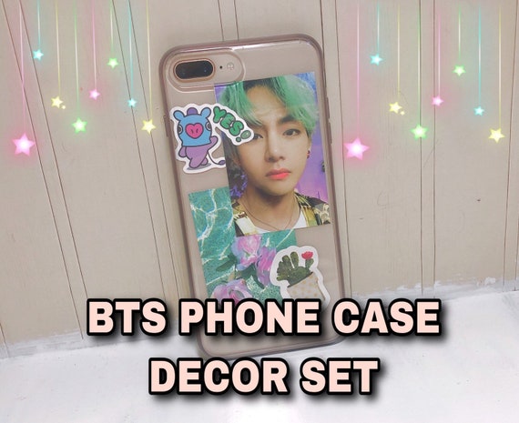 Bts Phone Case Decoration Set Bangtan Members Aesthetic Etsy