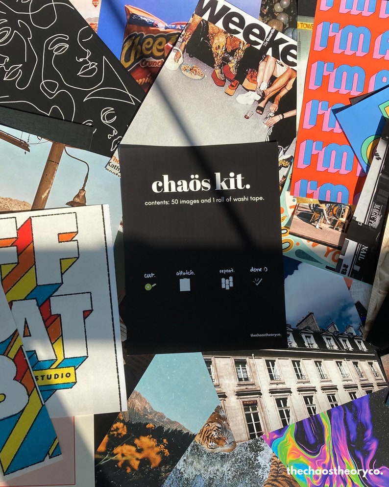 Chaos Kit / Collage Kits / Wall Kit / Dorm Decor / Eco friendly / Wall Art image 1