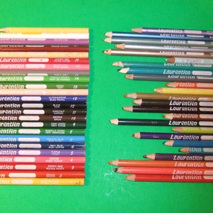 RARE 24 Laurentien ERASABLE Pencil Crayons OLDER 2004