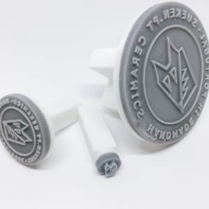 Tampon de poterie, tampons d'argile, tampon de créateurs personnalisés, tampon de logo personnalisé, tampon de savon, tampon de céramique, conceptions de logo très détaillées.