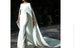 White Jersey wedding gown with cape,bridesmaids dresses,White african wedding dress,nigerian wedding dress,wedding reception dresses 