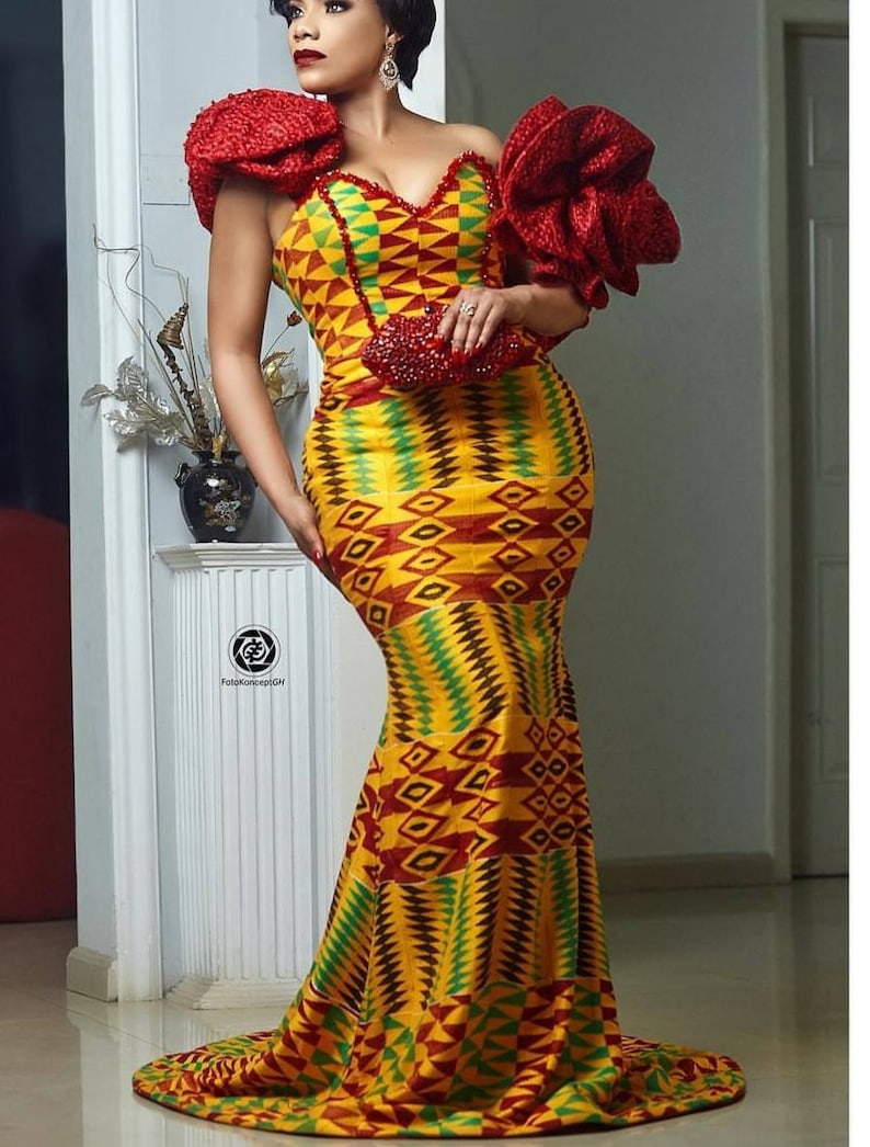 african inspired prom dress