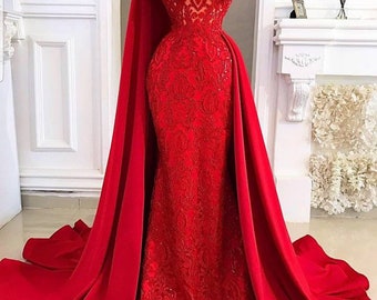 Red Wedding Dress - Etsy